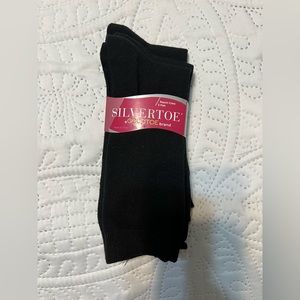 Silver Toe Socks  Three pack of new with tags.